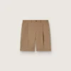 Bermudas de hombre de algodón beige