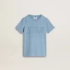 Camiseta azul claro para niños con estampado