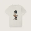 Camiseta «Journey» para niños en jersey de algodón blanco con estampado digital de la mascota