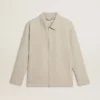 Chaqueta Coach de mezcla de lana en color caqui para hombre