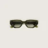 Gafas de sol rectangulares Jamie con montura con efecto mármol verde