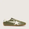 Marathon Speed para hombre en piel verde oliva con estrella color crema