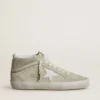 Mid Star en ante gris claro con estrella de piel blanca
