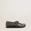 Mocasines Young Cruise en piel negra desgastada