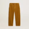 Pantalones chinos para niños en color tabaco con bordado
