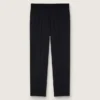 Pantalones negros de gabardina de lana para hombre