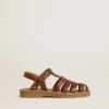 Sandalias Maxime Young de piel marrón