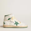 Sky-Star en piel blanca con estrella de piel verde