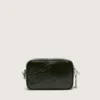 Star Bag Mini de piel negra con estrella tono sobre tono