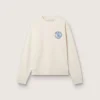Sudadera Cream LTD con parche bordado