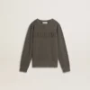 Sudadera gris para niños con logotipo en relieve
