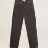 Vaqueros de hombre en color gris oscuro, de denim con lavado «twist crease»