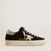Zapatillas Hi Star para mujer en ante negro con estrella plateada brillante