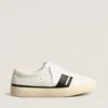 Zapatillas sostenibles Yatay Modelo 1B con parte superior blanca de origen biológico y Y negra