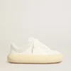 Zapatos Space-Star Cube para mujer en piel blanca con estrella perforada