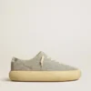 Zapatos Space-Star para hombre en ante gris hielo con estrella perforada