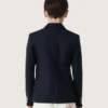 Americana azul oscura de doble botonadura para niños