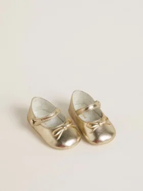 Bailarinas Sofi para bebé en piel dorada