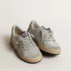 Ball Star Junior con purpurina y inserciones de ante gris hielo