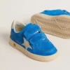 Ball Star junior en ante azul claro con estrella y lengüeta del talón de nubuck gris