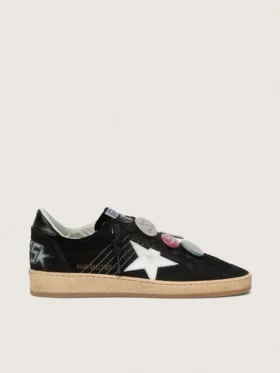 Ball Star LTD para hombre en ante negro con Pieles