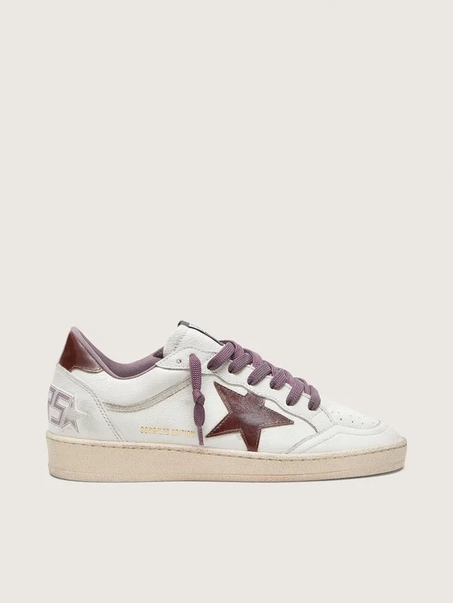 Ball Star LTD para mujer en piel blanca con estrella de piel burdeos
