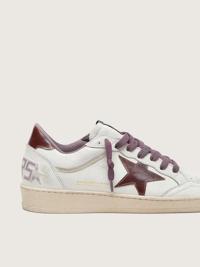 Ball Star LTD para mujer en piel blanca con estrella de piel burdeos