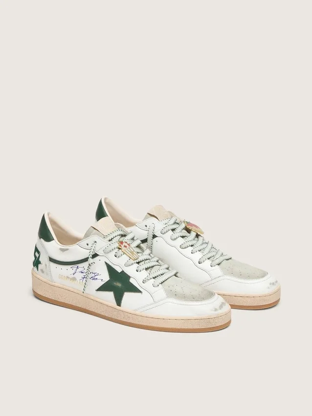 Ball Star LTD para hombre en piel blanca con estrella verde y Pieles