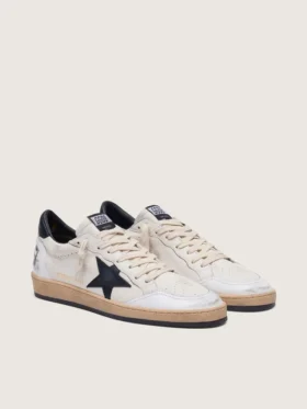 Ball Star para hombre en napa blanca con estrella negra