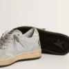 Ball Star Young con purpurina y inserciones de ante gris hielo