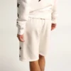 Bermudas blancas de estilo vintage para hombre con estrellas negras en contraste