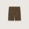 Bermudas de gabardina de lana para hombre