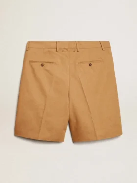 Bermudas de hombre de algodón beige
