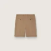 Bermudas de hombre de algodón beige
