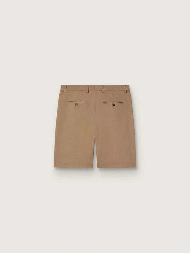 Bermudas de hombre de algodón beige
