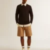 Bermudas de hombre de algodón beige