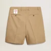 Bermudas de hombre de algodón beige