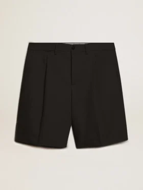Bermudas de hombre de algodón negro