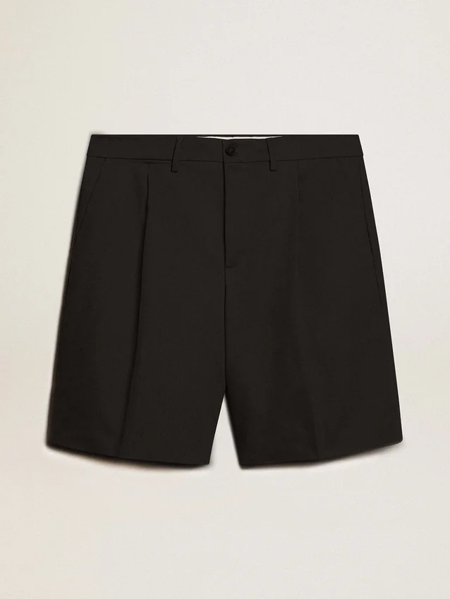 Bermudas de hombre de algodón negro