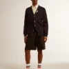 Bermudas de hombre de algodón negro