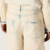 Bermudas de hombre en denim color arena claro