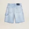 Bermudas de mujer en denim con efecto desgastado