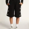 Bermudas negras para niños con estrellas blancas