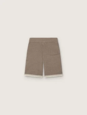 Bermudas unisex de punto en gris paloma