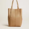 Bolso 24/7 North South en piel color capuchino con asas ajustables