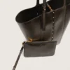 Bolso 24/7 North South en piel envejecida negra con asas ajustables