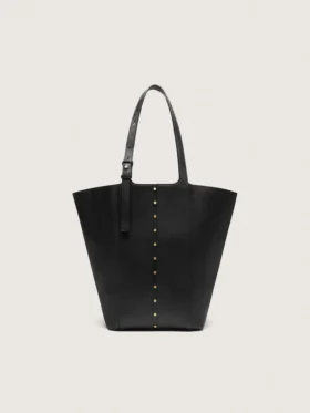 Bolso 24/7 North South en piel negra con asas ajustables