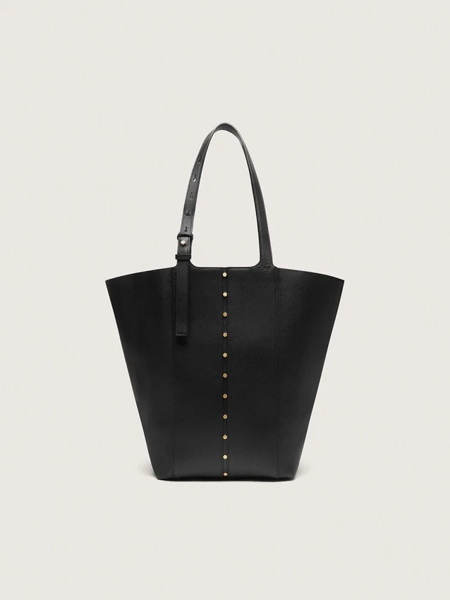 Bolso 24/7 North South en piel negra con asas ajustables