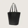 Bolso 24/7 North South en piel negra con asas ajustables