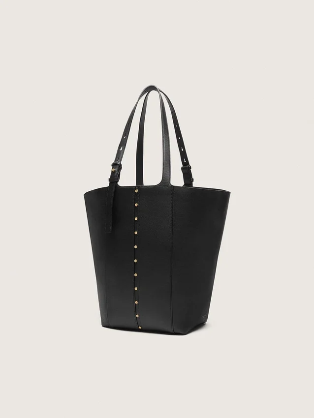 Bolso 24/7 North South en piel negra con asas ajustables